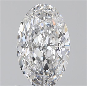 Picture of 0.70 Carats, Oval D Color, VVS2 Clarity and Certified by GIA