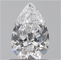 0.70 Carats, Pear D Color, VS2 Clarity and Certified by GIA