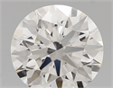 Lab Created Diamond 1.84 Carats, Round with ideal Cut, E Color, vvs2 Clarity and Certified by IGI