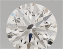 Lab Created Diamond 1.78 Carats, Round with ideal Cut, D Color, vvs2 Clarity and Certified by IGI