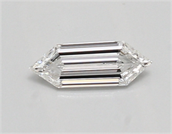 Picture of Lab Created Diamond 0.43 Carats, LONG HEXAGON with  Cut, E Color, vs1 Clarity and Certified by IGI