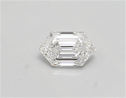 Picture of Lab Created Diamond 0.30 Carats, LONG HEXAGON with  Cut, E Color, vvs2 Clarity and Certified by IGI