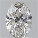 0.80 Carats, Oval F Color, VVS2 Clarity and Certified by GIA