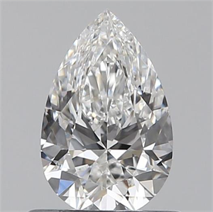 Picture of 0.60 Carats, Pear F Color, SI1 Clarity and Certified by GIA