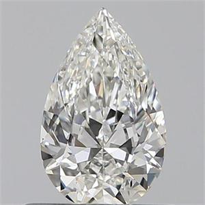 Picture of 0.50 Carats, Pear H Color, VVS2 Clarity and Certified by GIA