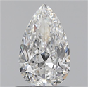 0.70 Carats, Pear E Color, SI1 Clarity and Certified by GIA