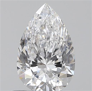 Picture of 0.60 Carats, Pear D Color, SI2 Clarity and Certified by GIA