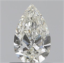 0.50 Carats, Pear J Color, SI2 Clarity and Certified by GIA