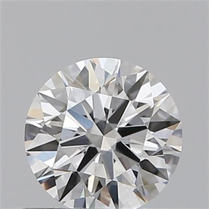 Picture of 0.50 Carats, Round with Excellent Cut, F Color, VVS2 Clarity and Certified by GIA