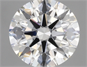Lab Created Diamond 2.03 Carats, Round with ideal Cut, D Color, vs1 Clarity and Certified by IGI