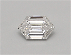 Picture of Lab Created Diamond 0.46 Carats, LONG HEXAGON with  Cut, E Color, vvs1 Clarity and Certified by IGI