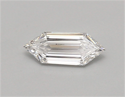 Picture of Lab Created Diamond 0.35 Carats, LONG HEXAGON with  Cut, D Color, vvs2 Clarity and Certified by IGI