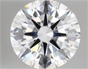 Lab Created Diamond 5.06 Carats, Round with ideal Cut, D Color, vs1 Clarity and Certified by IGI