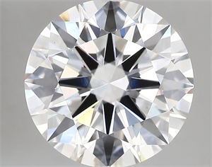 Picture of Lab Created Diamond 5.06 Carats, Round with ideal Cut, D Color, vs1 Clarity and Certified by IGI