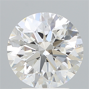 Picture of Lab Created Diamond 3.26 Carats, Round with Excellent Cut, E Color, VVS1 Clarity and Certified by IGI