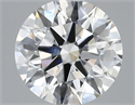 Lab Created Diamond 2.90 Carats, Round with ideal Cut, F Color, vs1 Clarity and Certified by IGI