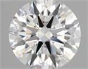 Lab Created Diamond 2.85 Carats, Round with ideal Cut, D Color, vvs1 Clarity and Certified by IGI