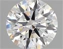Lab Created Diamond 2.33 Carats, Round with ideal Cut, D Color, vs2 Clarity and Certified by IGI