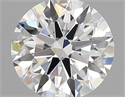Lab Created Diamond 2.16 Carats, Round with ideal Cut, D Color, vvs1 Clarity and Certified by IGI