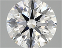 Lab Created Diamond 1.74 Carats, Round with ideal Cut, D Color, vvs2 Clarity and Certified by IGI