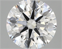 Lab Created Diamond 1.39 Carats, Round with ideal Cut, D Color, vs1 Clarity and Certified by IGI