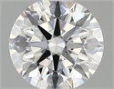 Lab Created Diamond 1.04 Carats, Round with ideal Cut, D Color, vvs2 Clarity and Certified by IGI