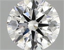 Lab Created Diamond 1.03 Carats, Round with ideal Cut, D Color, vvs2 Clarity and Certified by IGI