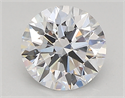 Lab Created Diamond 0.91 Carats, Round with ideal Cut, D Color, vvs1 Clarity and Certified by IGI