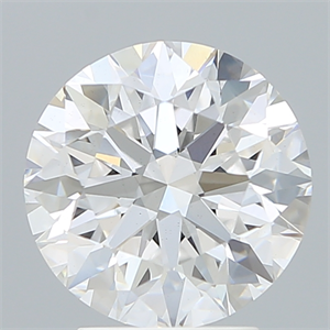 Picture of Lab Created Diamond 3.30 Carats, Round with Excellent Cut, D Color, VS1 Clarity and Certified by IGI