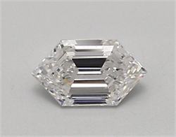 Picture of Lab Created Diamond 0.62 Carats, LONG HEXAGON with  Cut, D Color, vvs2 Clarity and Certified by IGI