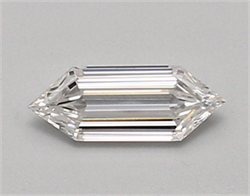 Picture of Lab Created Diamond 0.45 Carats, LONG HEXAGON with  Cut, E Color, vvs2 Clarity and Certified by IGI