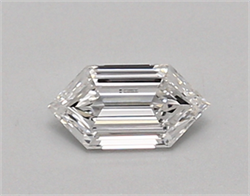 Picture of Lab Created Diamond 0.42 Carats, LONG HEXAGON with  Cut, D Color, vvs2 Clarity and Certified by IGI