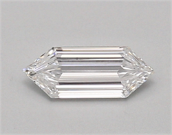 Picture of Lab Created Diamond 0.41 Carats, LONG HEXAGON with  Cut, D Color, vvs2 Clarity and Certified by IGI