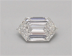 Picture of Lab Created Diamond 0.39 Carats, LONG HEXAGON with  Cut, E Color, vvs2 Clarity and Certified by IGI