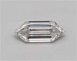 Picture of Lab Created Diamond 0.33 Carats, LONG HEXAGON with  Cut, F Color, vs1 Clarity and Certified by IGI