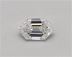 Picture of Lab Created Diamond 0.31 Carats, LONG HEXAGON with  Cut, D Color, vs1 Clarity and Certified by IGI