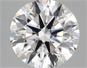 Lab Created Diamond 3.19 Carats, Round with ideal Cut, E Color, vvs2 Clarity and Certified by IGI