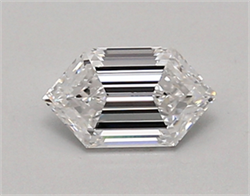 Picture of Lab Created Diamond 0.70 Carats, LONG HEXAGON with  Cut, D Color, if Clarity and Certified by IGI