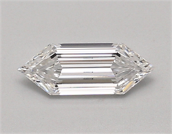 Picture of Lab Created Diamond 0.60 Carats, LONG HEXAGON with  Cut, D Color, vvs1 Clarity and Certified by IGI