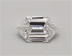 Picture of Lab Created Diamond 0.48 Carats, LONG HEXAGON with  Cut, D Color, vvs2 Clarity and Certified by IGI