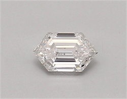 Picture of Lab Created Diamond 0.34 Carats, LONG HEXAGON with  Cut, E Color, vvs2 Clarity and Certified by IGI