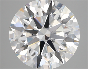 Picture of Lab Created Diamond 6.79 Carats, Round with ideal Cut, E Color, vvs2 Clarity and Certified by IGI