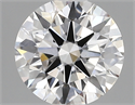 Lab Created Diamond 1.04 Carats, Round with ideal Cut, D Color, vvs2 Clarity and Certified by IGI