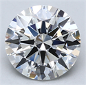 Lab Created Diamond 3.02 Carats, Round with Excellent Cut, F Color, VS1 Clarity and Certified by GIA