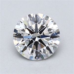 Picture of Lab Created Diamond 1.08 Carats, Round with Excellent Cut, E Color, VS2 Clarity and Certified by GIA