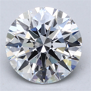 Picture of Lab Created Diamond 2.43 Carats, Round with Ideal Cut, D Color, VVS2 Clarity and Certified by IGI