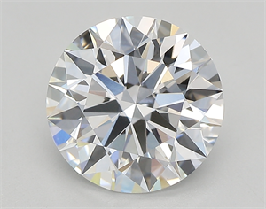 Picture of Lab Created Diamond 2.79 Carats, Round with ideal Cut, D Color, vvs1 Clarity and Certified by IGI