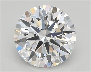 Picture of Lab Created Diamond 2.59 Carats, Round with ideal Cut, E Color, vvs1 Clarity and Certified by IGI