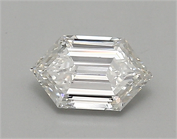 Picture of Lab Created Diamond 0.74 Carats, LONG HEXAGON with  Cut, E Color, vvs1 Clarity and Certified by IGI