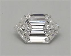 Picture of Lab Created Diamond 0.63 Carats, LONG HEXAGON with  Cut, E Color, vs2 Clarity and Certified by IGI